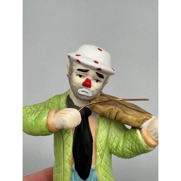 Vintage Emmett Kelly Jr. Flambro Violinist 5.5” Figure Statue - Picture 5 of 5